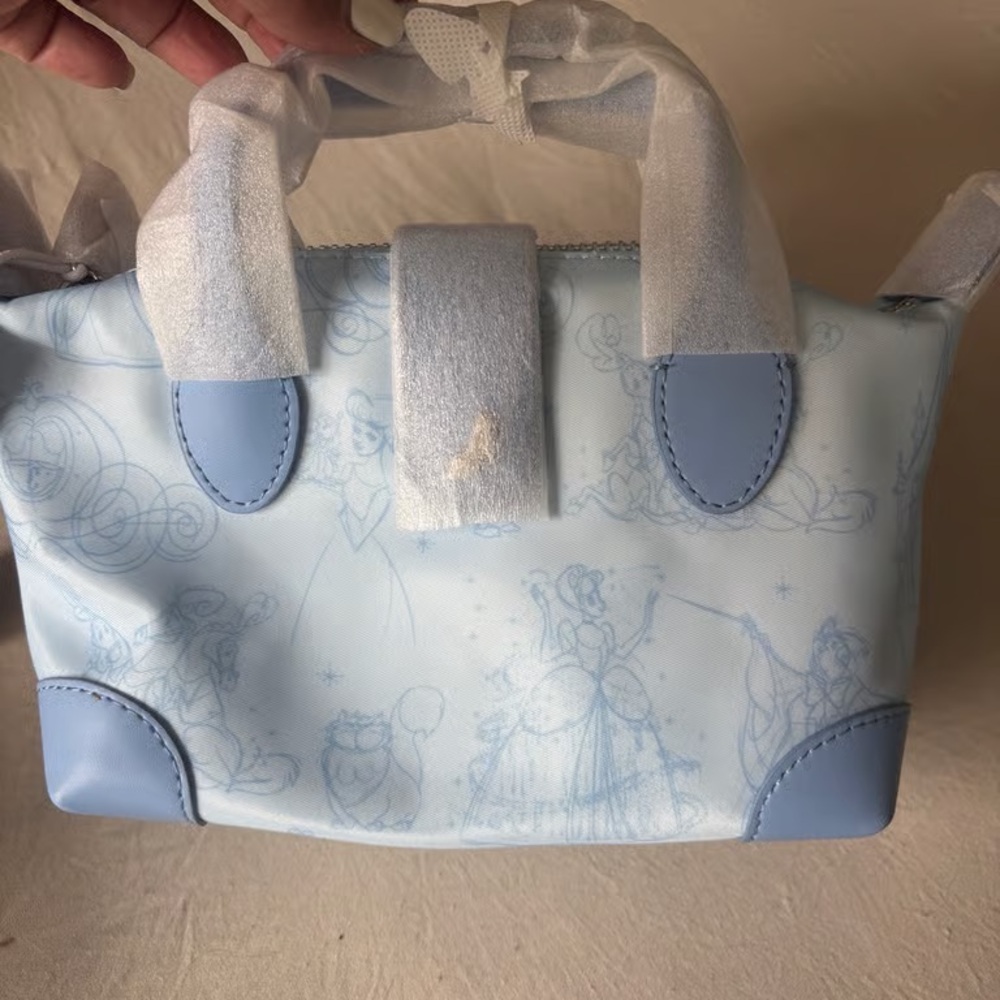 Light Blue Novelty Mini Top-Handle Bag - Picture 3 of 5